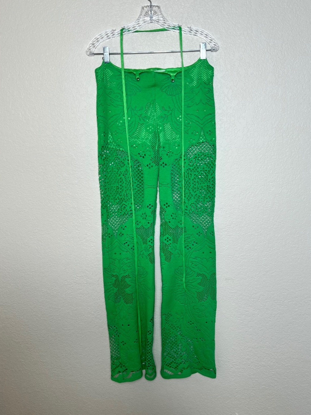 *FIRM PRICE* Anthropologie Beatrice .b Soleil Lace Flare Trousers - Picture 5 of 15